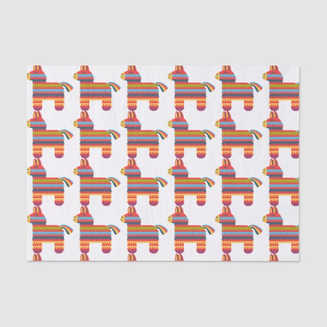 Papier Mousseline Pinatas colorées (Recto)