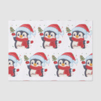 Pinguin de Noël avec arbre