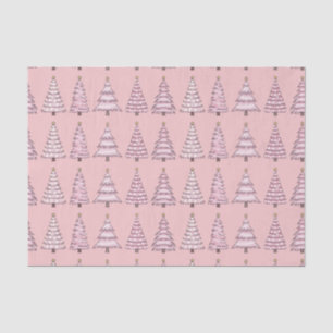 Papier Mousseline Pink Christmas Tree Tissue Paper