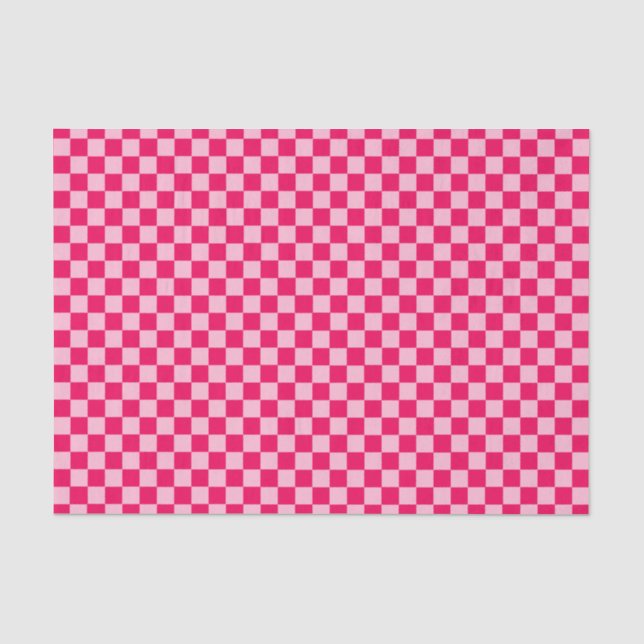 Papier Mousseline Pink Combination Classic Checkerboard par STaylor (Recto)