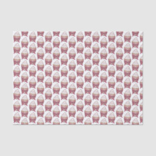 Papier Mousseline Pink Cupcake Bow arrose Fête des mariées Mariage
