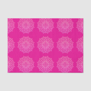 Papier Mousseline Pink moderne brillant Mandala Art Découpage envelo