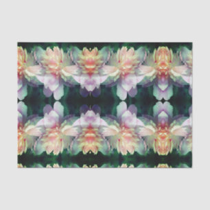 Papier Mousseline Pink Peony Flower Motif Abstrait Découpage