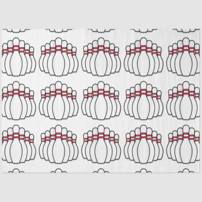 Papier Mousseline Pins de Bowling (Recto)