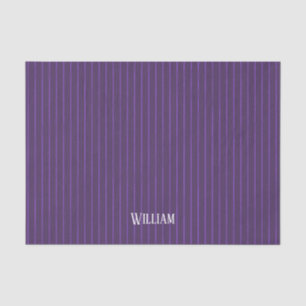 Papier Mousseline Pinstripes pourpres
