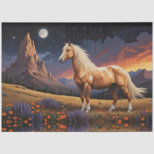 Papier Mousseline Pinto de moutarde sauvage Palomino Ciel nocturne c