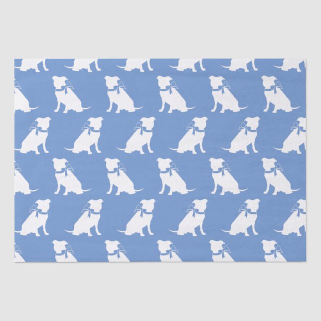 Papier Mousseline Pit Bull Chien Puppy Pitbull (Recto)