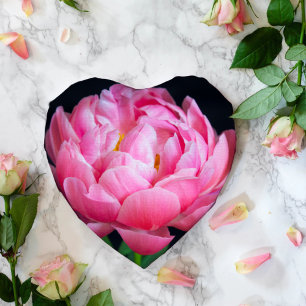 Papier Mousseline Pivoine rose charmante dramatique