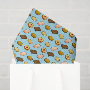 Papier Mousseline Pixel Art savoureux Cookie Biscuit Motif