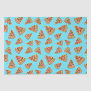 Papier Mousseline Pizza Party Pepperoni Novelty Blue