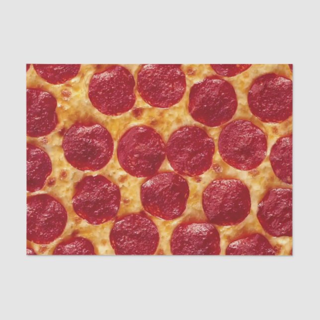 Papier Mousseline pizza pepperonis (Recto)