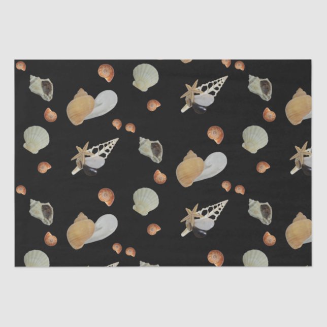 Papier Mousseline Plage océan été découpage nautique côte (Recto)