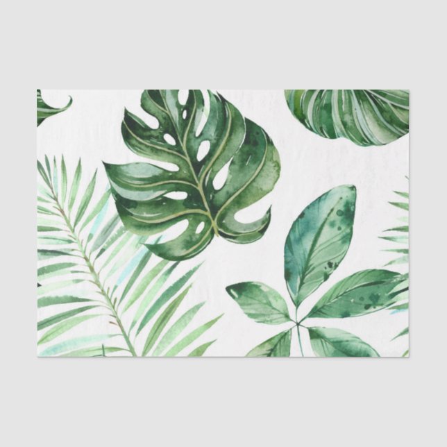 Papier Mousseline Plage tropicale (Recto)