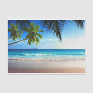 Papier Mousseline Plage tropicale de paradis