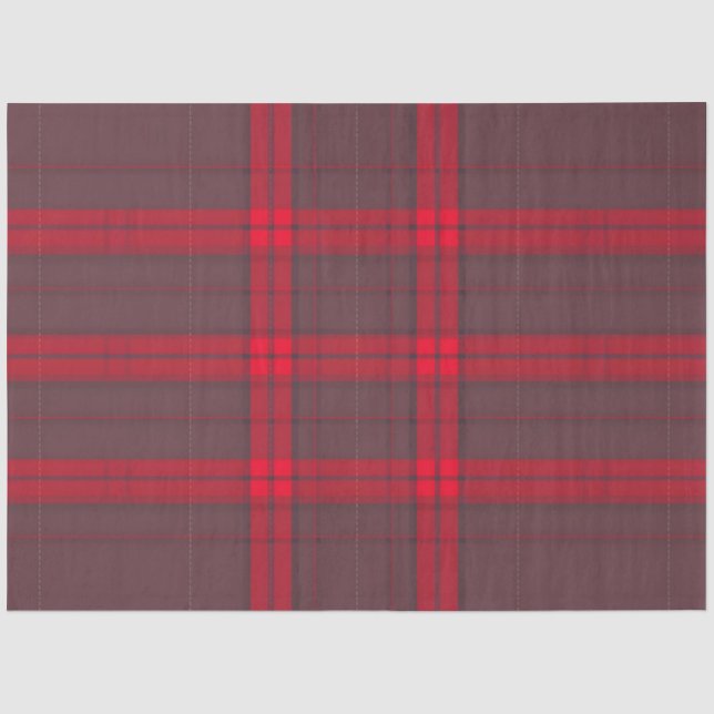 Papier Mousseline Plaid Rouge traditionnel Tartan Collection moderne (Recto)