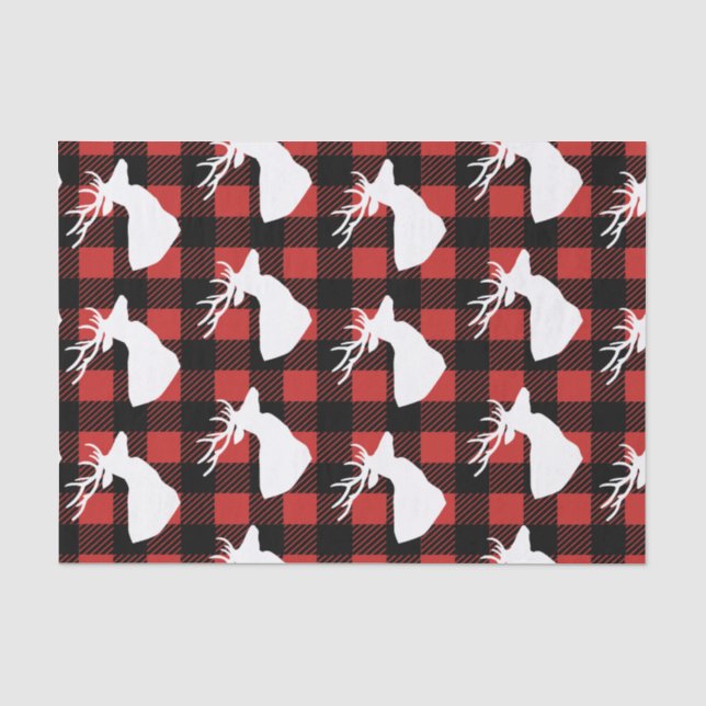 Papier Mousseline Plaid rustique de contrôle de Buffalo et (Recto)