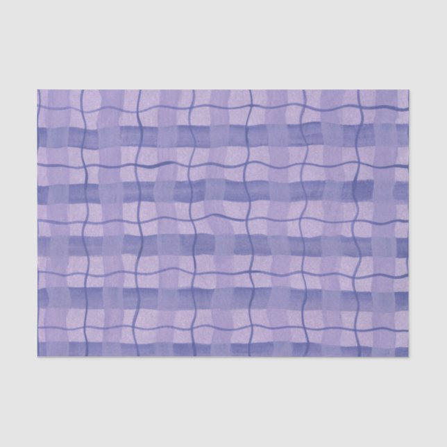 Papier Mousseline Plaid violet (Recto)