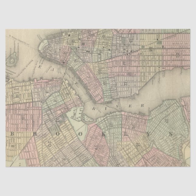 Papier Mousseline Plan de ville Conception de série 6 (Recto)
