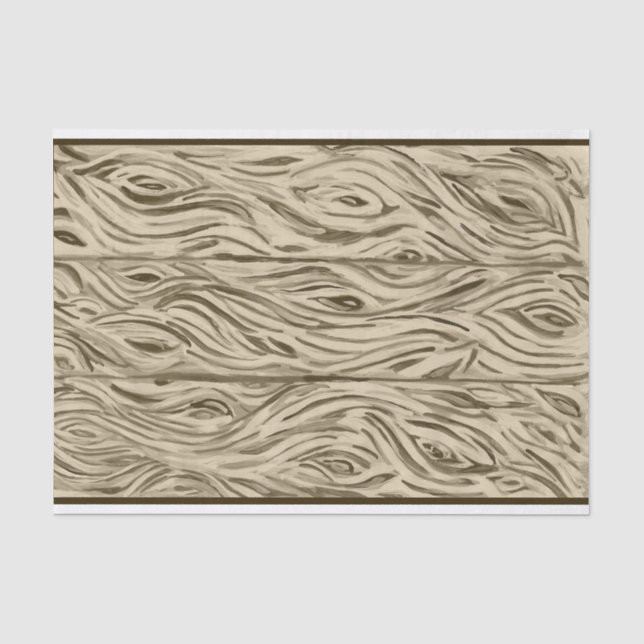 Papier Mousseline planche de bois planches inspirées du chêne frança (Recto)