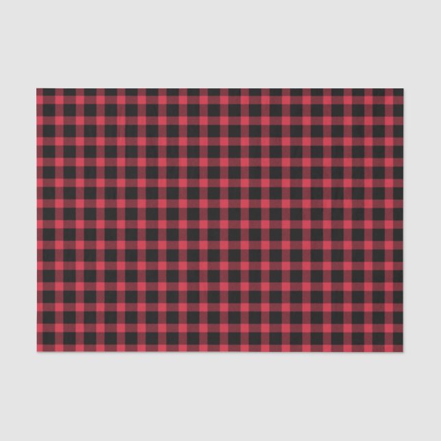 Papier Mousseline Plantation de buffles rouges et noirs (Recto)
