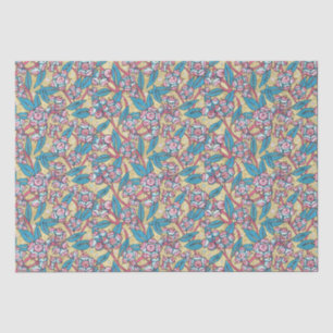Papier Mousseline Plante australien Eucalyptus  Motif botanique