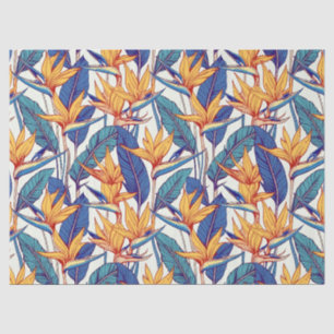 Papier Mousseline Plantes tropicaux et motif de fleurs