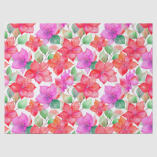 Papier Mousseline Plantes tropicaux et motif de fleurs