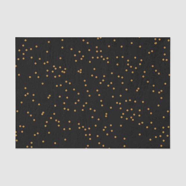 Papier Mousseline Plaque d'or noir et métallique (Recto)