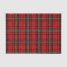 Papier Mousseline Plaques douillettes rouge noir vert