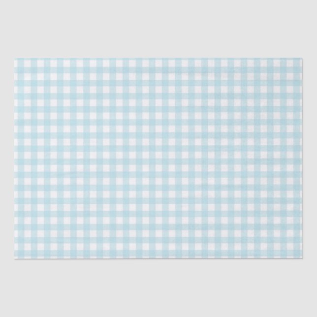 Papier Mousseline Plat bleu clair (Recto)