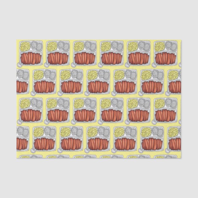 Papier Mousseline Plate de cuisine hawaïenne Déjeuner Riz Macaroni S (Recto)