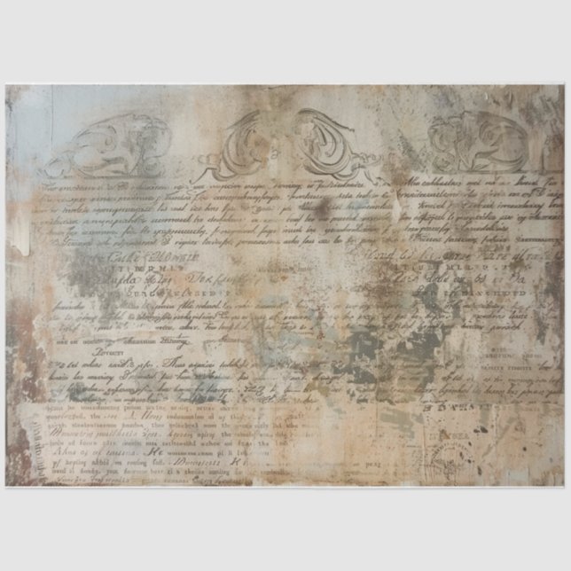 Papier Mousseline Plâtre craqué (Recto)