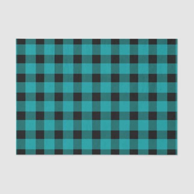 Papier Mousseline Plongée de bûcheron Turquoise (Recto)