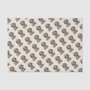 Papier Mousseline Plott Peinture - Cute Original Chien Art