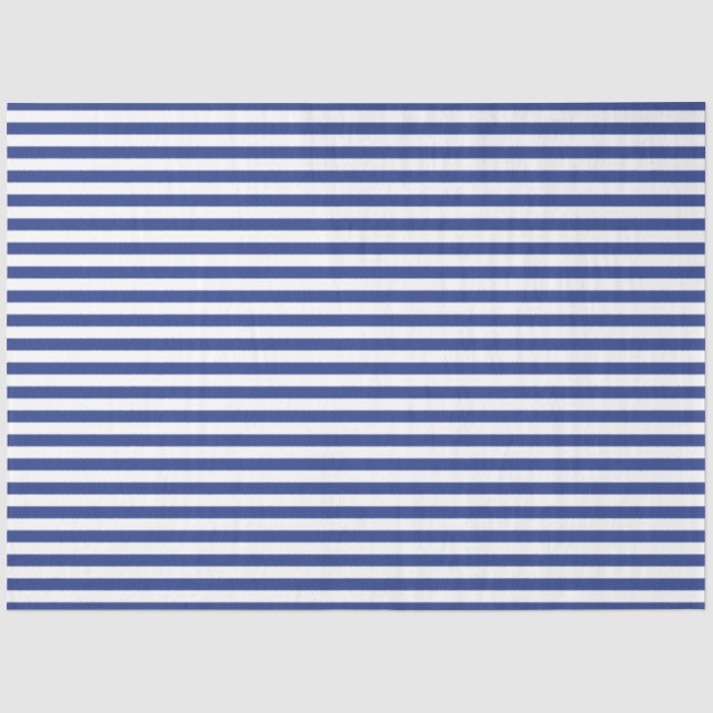 Papier Mousseline Plus Rouge et Marine Série Nautique Design 1 (Recto)