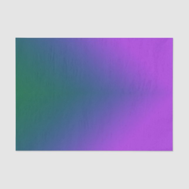 Papier Mousseline Plush peacock ombre (Recto)