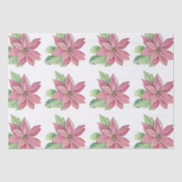 Papier Mousseline Poinsettia