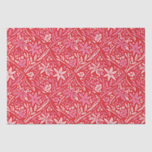 Papier Mousseline Poinsettia moderne Damask Poinsettia Ornement Papi