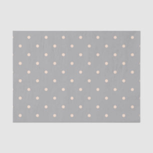 Papier Mousseline Point blanc gris Arrière - plan épais Polka Dot
