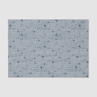 Papier Mousseline Point de pierre bleue