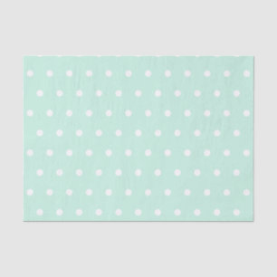 Papier Mousseline Point de polka vert en bon état