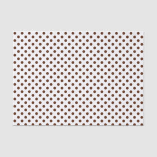 Papier Mousseline Point Polka Brown sur le livre blanc