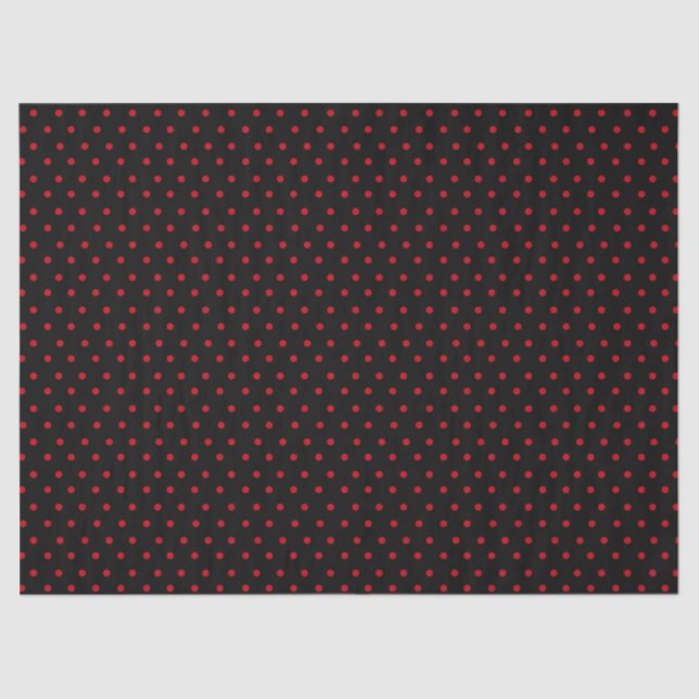 Papier Mousseline Point Polka noir (Recto)