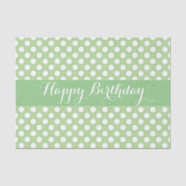 Papier Mousseline Pointe Polka Fille Grande