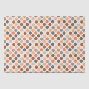 Papier Mousseline Points Boho rétro neutres