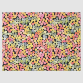 Papier Mousseline Points d'aquarelle colorés Abstraits