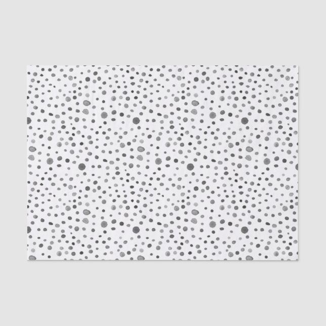 Papier Mousseline Points d'aquarelle Confetti de charbon Papier de t (Recto)