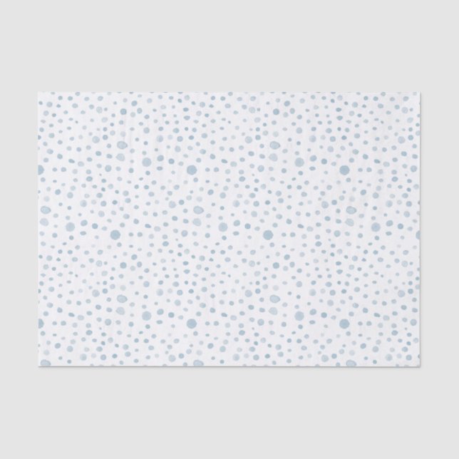 Papier Mousseline Points d'aquarelle Sky Confetti Papier de tissus (Recto)