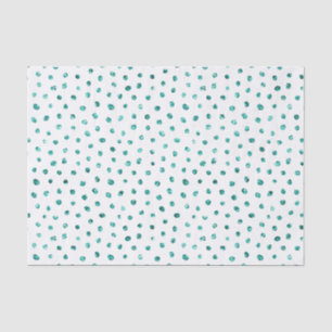 Papier Mousseline Points de Parties scintillant à la menthe Annivers