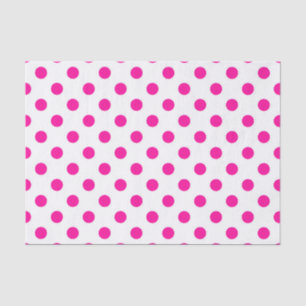 Papier Mousseline Pois blancs Arrière - plans roses